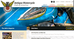 Desktop Screenshot of antiquemotorcycle.org