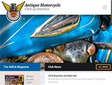 Tablet Screenshot of antiquemotorcycle.org